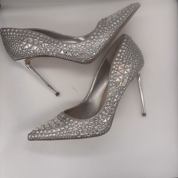 Steve Madden Vivid Rhinestone 4" Stiletto Pumps Size 10M - Picture 6 of 11